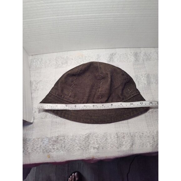 Corduroy Hat Cap Bucket Brown Womens Medium Casual Monochromatic Adult Casual - Picture 6 of 8